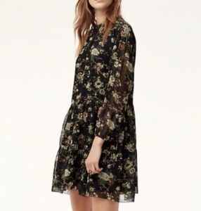 WILFRED fall floral lined dress sz XS, S, M